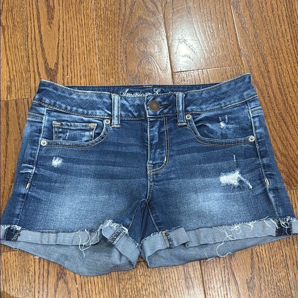 American Eagle Outfitters Women's Blue Denim Shorts
